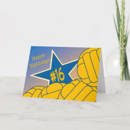 Cartão Happy 16th Birthday to my Favorite Water Polo Star