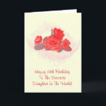 Cartão Happy 19th Birthday Card For Daughter<br><div class="desc">Happy 19th Birthday Card For Daughter</div>