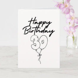 Cartão Happy 30th Birthday Celebration