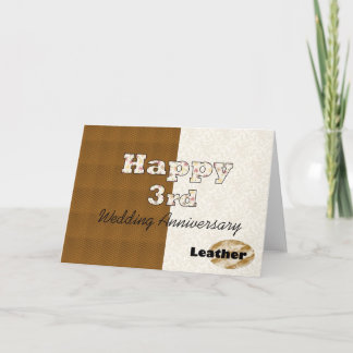 Cartão Happy 3rd Wedding Anniversary