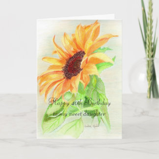 Cartão Happy 40th Birthday