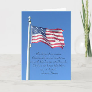 Cartão Happy 4th of July - Duty to Defend Liberties