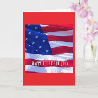 Cartão Happy 4th of July Greeting Card