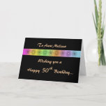 Cartão Happy 50th Customizable Birthday Card<br><div class="desc">Looking for something different?  We have more. Just click on the Store link below and enter '50th birthday' in the search box.</div>