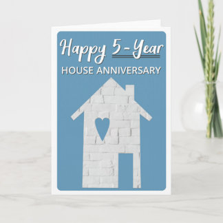 Cartão Happy 5-Year Houseaversary Card