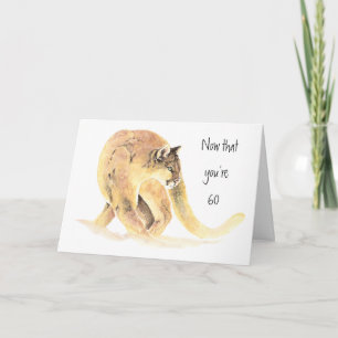 Cartão Happy 60th Birthday, Fun On the Prowl, Cougar