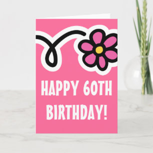 Cartão Happy 60th Birthday Greeting Card
