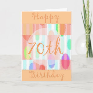 Cartão Happy 70th Birthday Card