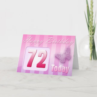 Cartão Happy 72nd Birthday Grand Mother Great-Aunt Mom