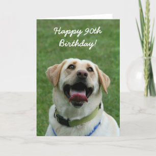 Cartão Happy 80th Birthday Labrador Retriever card