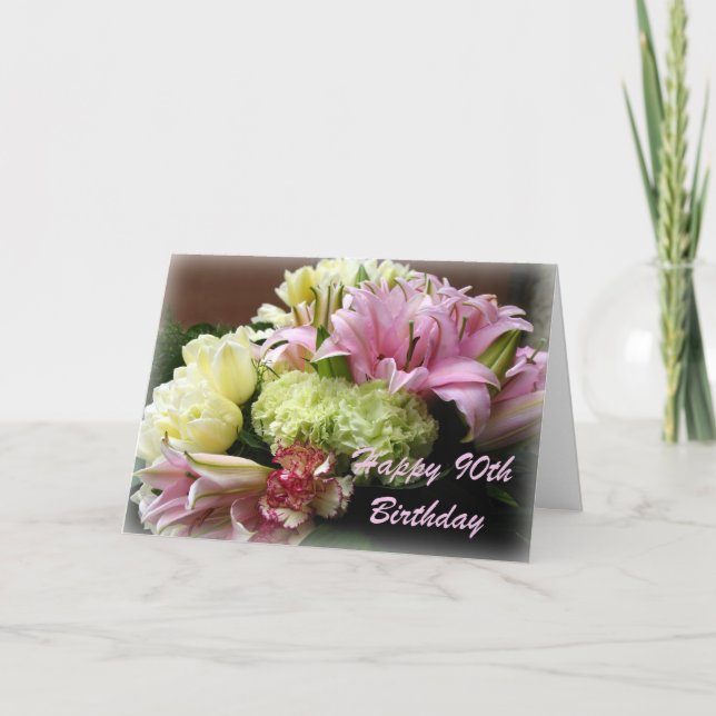 Cartão Happy 90th Birthday Greeting Card (Frente)
