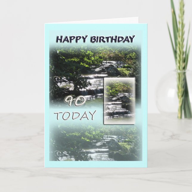 Cartão Happy 90th Birthday Greeting Card (Frente)