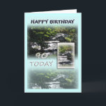 Cartão Happy 90th Birthday Greeting Card<br><div class="desc">A simple but elegant card to celebrate a 90th Birthday for him. I am happy to customise any of my cards for you and to create sets of cards and invitations for your special occassion.</div>