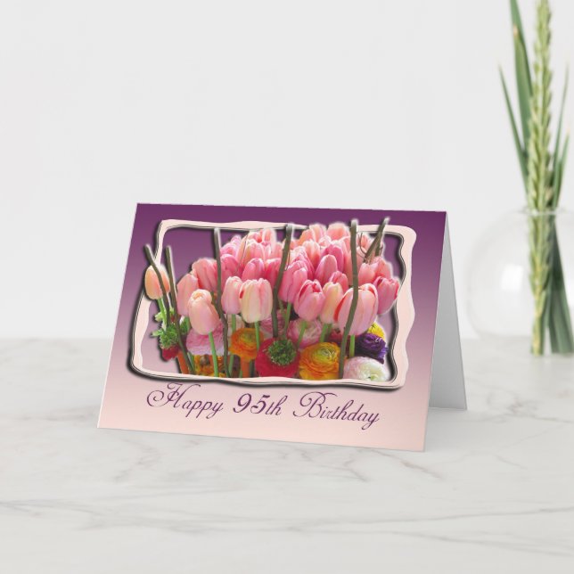 Cartão Happy 95th Birthday Greeting Card (Frente)