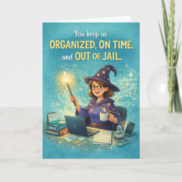 Cartão Happy Admin Pro Day - You're a Wizard!