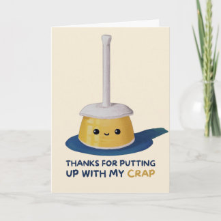Cartão Happy Anniversary Cute Funny Simple Plunge Card