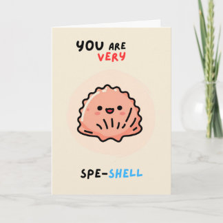Cartão Happy Anniversary Cute Funny Simple Shell Card