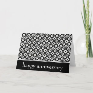 Cartão happy anniversary : elegant :