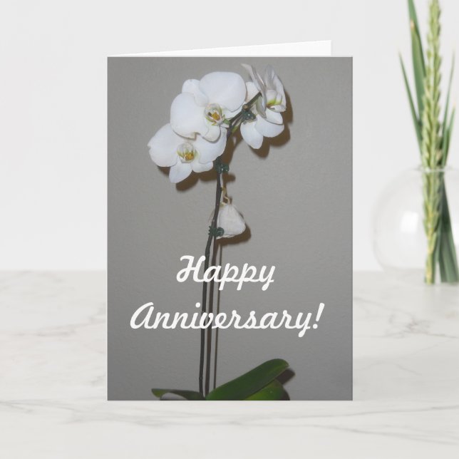 Cartão Happy Anniversary Orchid Card (Frente)