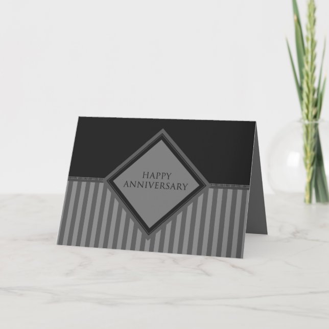 Cartão happy anniversary stripes (Frente)