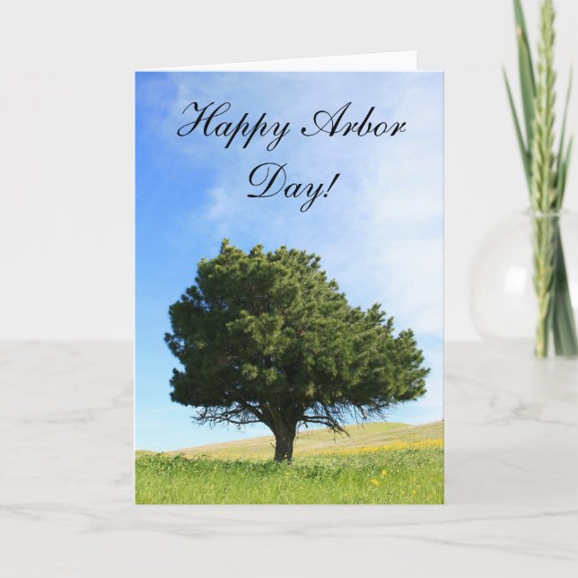 Cartão Happy Arbor Day greeting card (Frente)