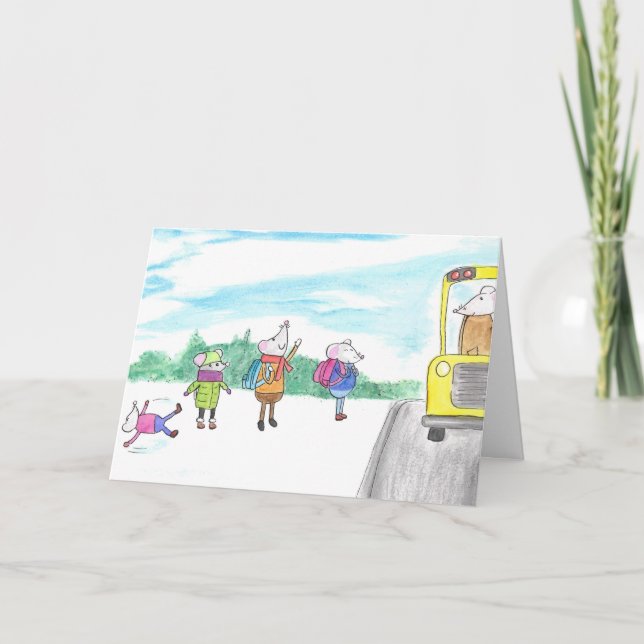 Cartão Happy Back-to-School Rats Card (Frente)