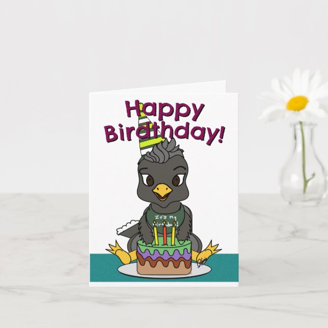 Cartão Happy Birdthday Greeting Card (Planta pequena)