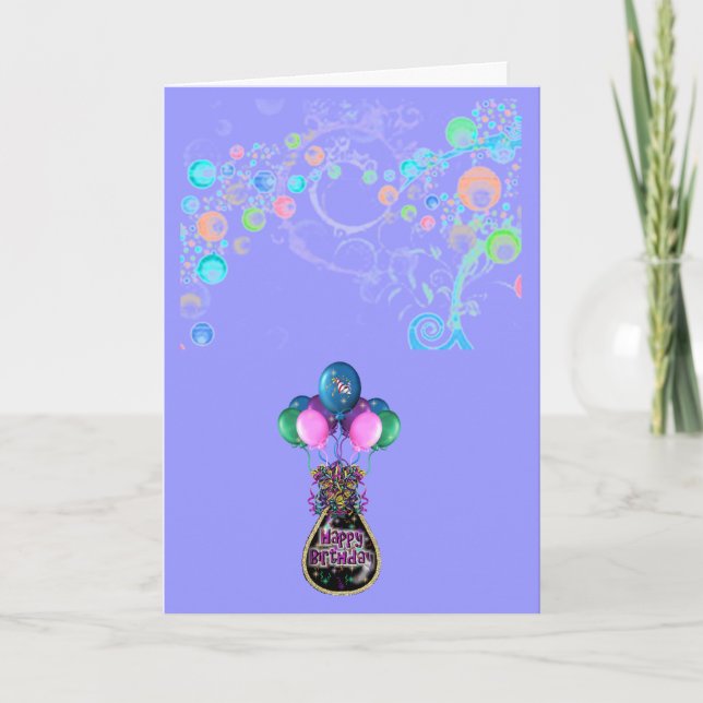 Cartão Happy birthday (Frente)