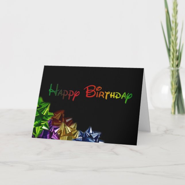 Cartão Happy Birthday (Frente)