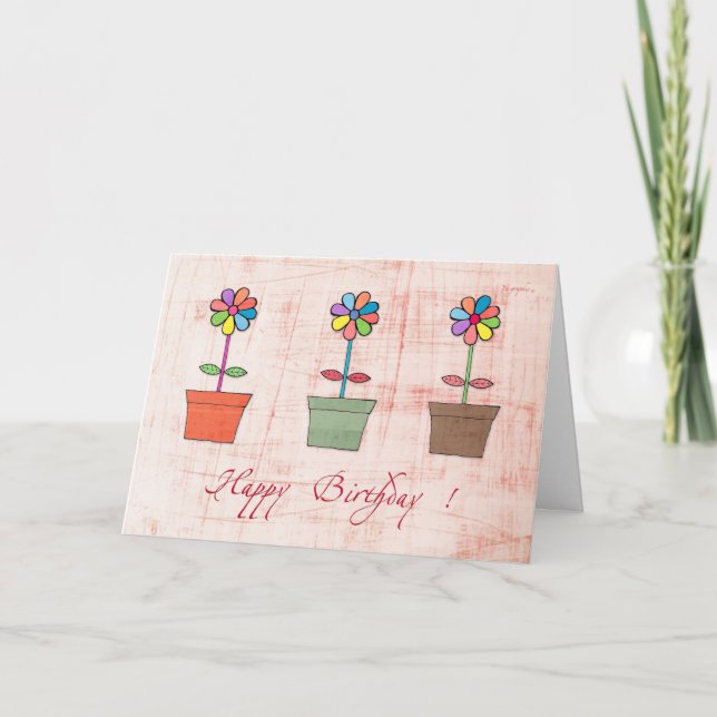 Cartão Happy Birthday ! (Frente)