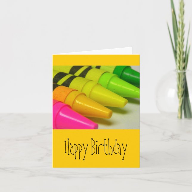 Cartão Happy Birthday (Frente)