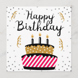 Cartão Happy Birthday