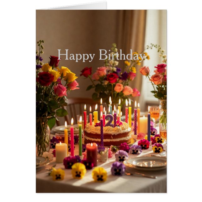 Cartão Happy Birthday (Frente)