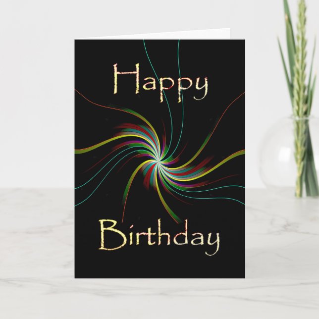 Cartão Happy Birthday (Frente)