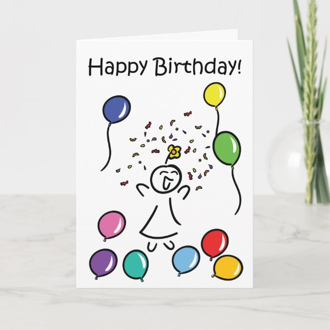 Cartão Happy Birthday (Frente)