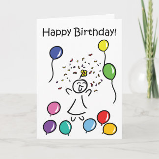 Cartão Happy Birthday