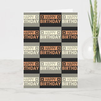 Cartão Happy Birthday