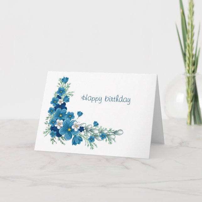 Cartão Happy birthday (Frente)