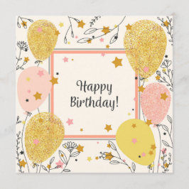 Cartão Happy Birthday