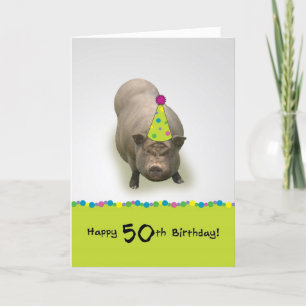 Cartão Happy Birthday 50, Sweet Celebration Greeting Card