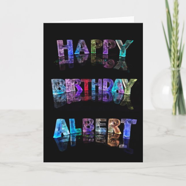 Cartão Happy Birthday Albert Card (Frente)