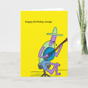 Cartão Happy Birthday Amigo Card