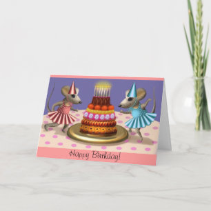 Cartão Happy Birthday Ballerina's Card