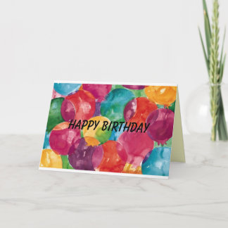 Cartão Happy Birthday Balloon Card