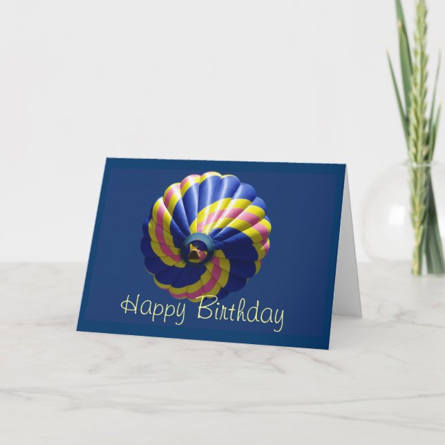 Cartão Happy Birthday Balloon Card (Frente)