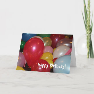 Cartão Happy Birthday Balloons card