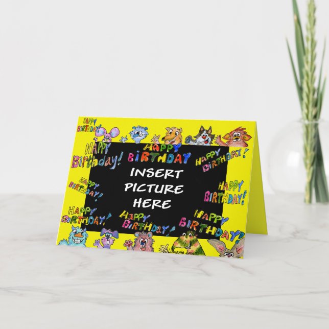 Cartão Happy Birthday - Beast Wishes Greeting Card (Frente)