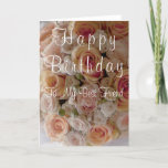 Cartão Happy Birthday Best Friend Roses<br><div class="desc">Happy Birthday Best Friend Roses</div>