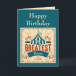 Cartão Happy Birthday Boss  Circus Monkeys Funny Card<br><div class="desc">Happy Birthday Greatest Boss,  on earth,   Circus Monkeys wish you a  Happy Birthday  employees</div>