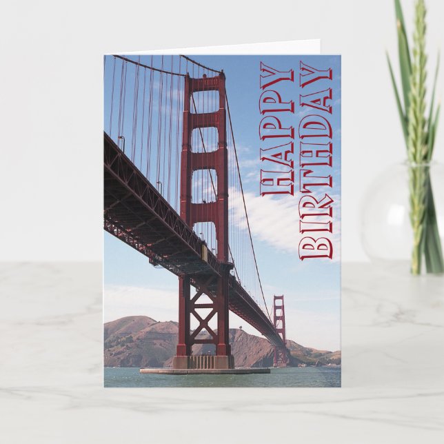 Cartão Happy Birthday Bridge Card (Frente)